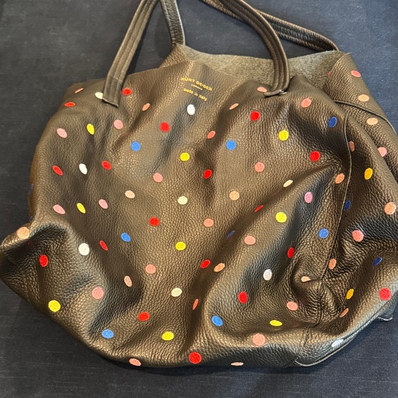 Kurt Geiger Black Tote with Colorful Dots - Picture 13 of 13